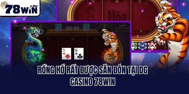 Rồng Hổ rất được săn đón tại DG Casino 78win